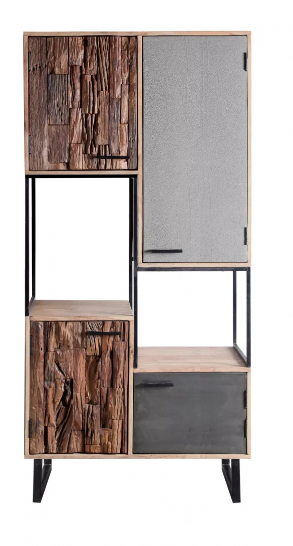 HIGHBOARD Akazie, Recyclingholz Hartholz Grau, Akaziefarben, Hellbraun von CARRYHOME