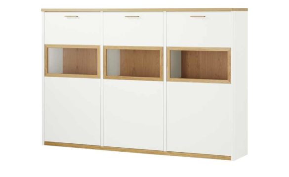 Highboard LIBRO PLUS Weiß/Asteiche von WOHNWERT