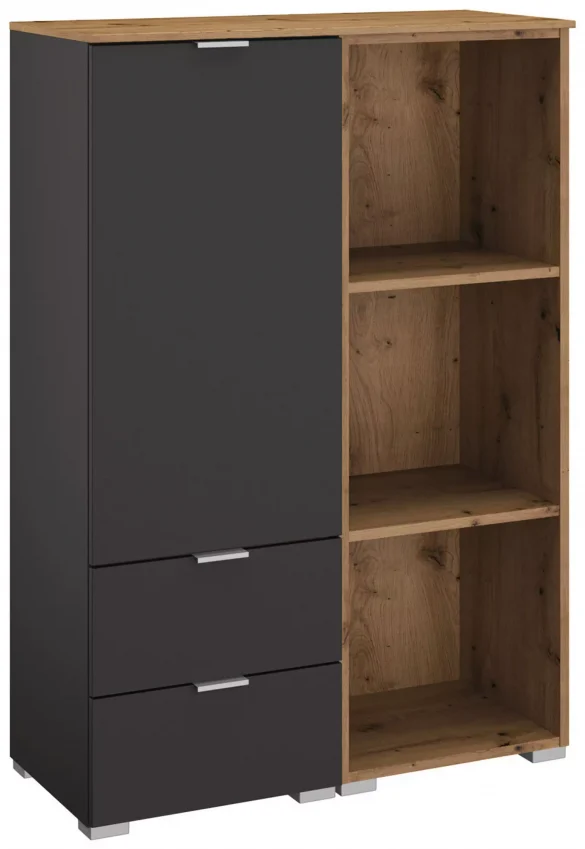 KOMMODE 40/119/42 cm Graphitfarben, Eiche Artisan von STYLIFE