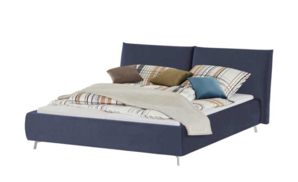 Polsterbettgestell HORUS Navyblau 200x200 cm von POP