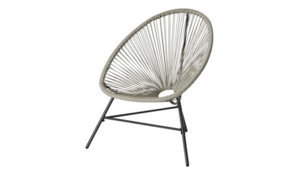 Sessel MERIDA Eisengrau / Hellgrau