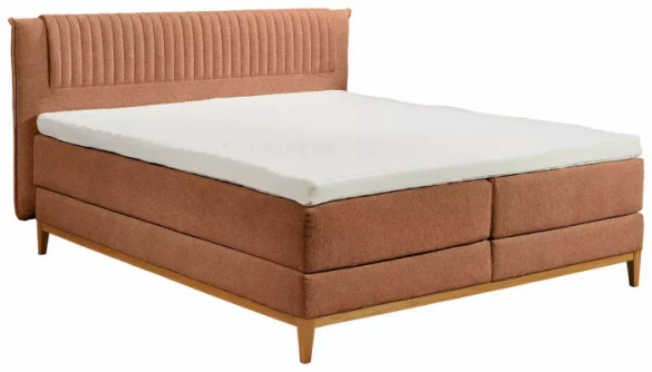BOXSPRINGBETT 180/200 cm in Cognac von CARRYHOME