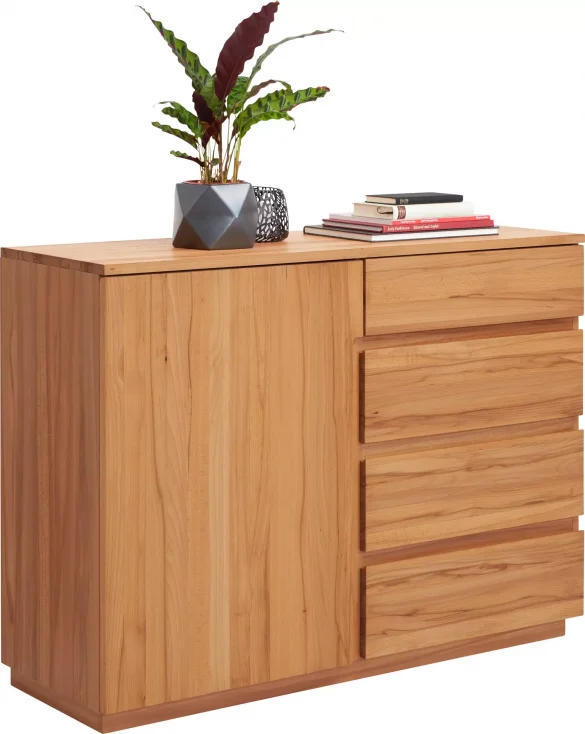 KOMMODE 120/89,2/41 cm Kernbuche teilmassiv von LINEA NATURA