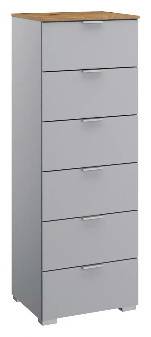 KOMMODE 40/119/42 cm Grau, Eichefarben von STYLIFE