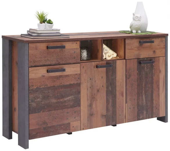 SIDEBOARD Braun, Dunkelgrau, Dunkelbraun von CARRYHOME