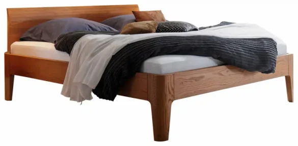 BETT Eiche massiv 160/200 cm Cognac von HASENA