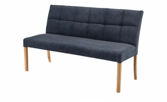 Polsterbank MAKO Eiche / Nachblau von WOODFORD