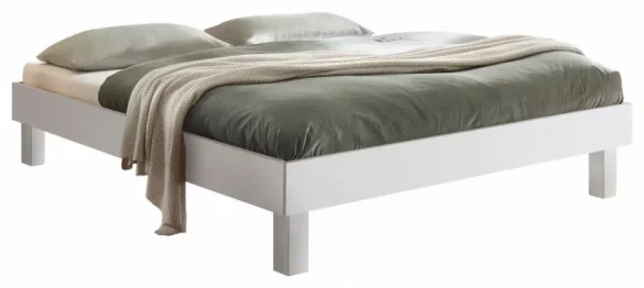 BETT Buche massiv 100/200 cm Weiß von HASENA