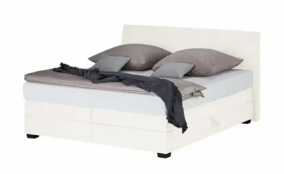 Boxspringbett CHIARA 200x200 cm Natur (Creme) von VANDOORN