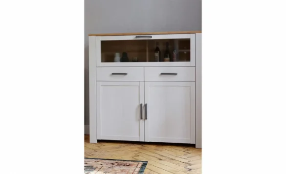 Barschrank TONEO Eiche Sibiu Weiß