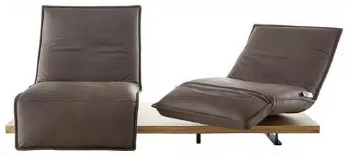 ZWEISITZER-SOFA mit Funktionen Braun Echtleder von KOINOR