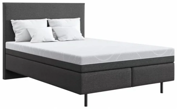 BOXSPRINGBETT 140/200 cm in Grau, Taupe von SCHLARAFFIA