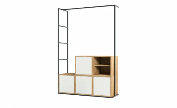 Kompaktgarderobe CUBE Weiß