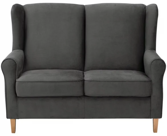 2-SITZER-SOFA Flachgewebe Anthrazit von MAX WINZER