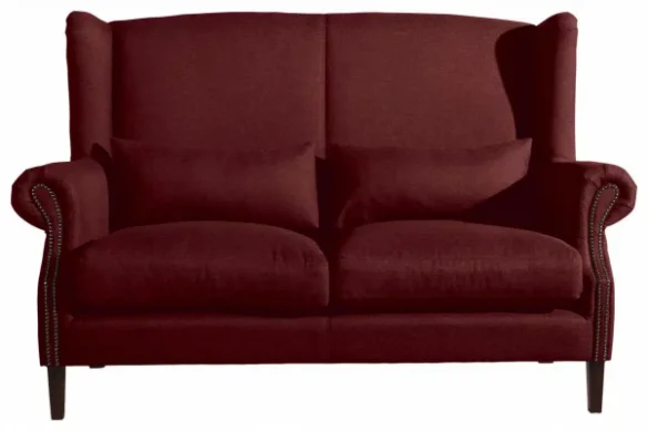 2-SITZER-SOFA Flachgewebe Rot von MAX WINZER