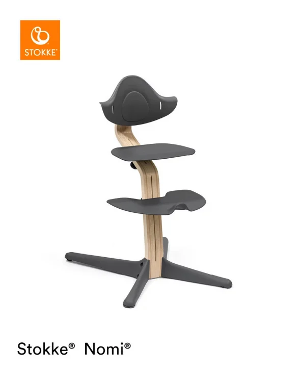 HOCHSTUHL NOMI Anthrazit, Naturfarben Anthracite Naturfarben von STOKKE