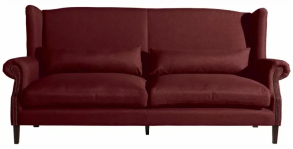 3-SITZER-SOFA Flachgewebe Rot von MAX WINZER