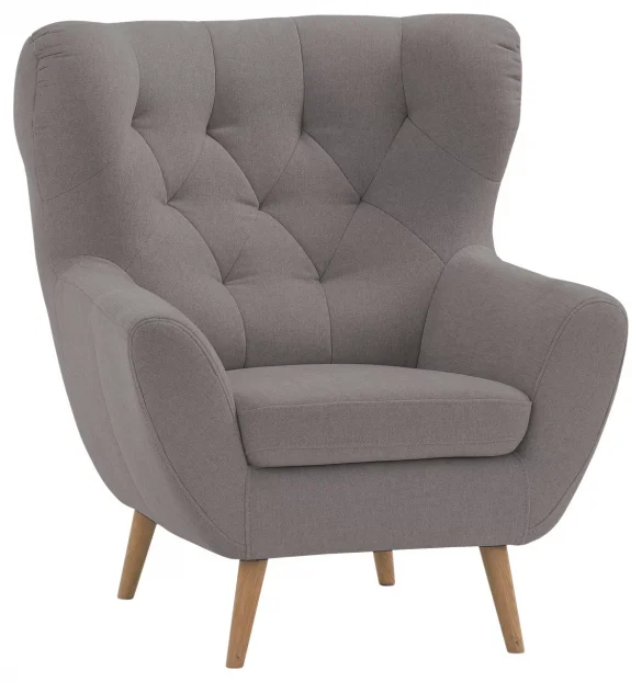 OHRENSESSEL Flachgewebe Taupe von STYLIFE