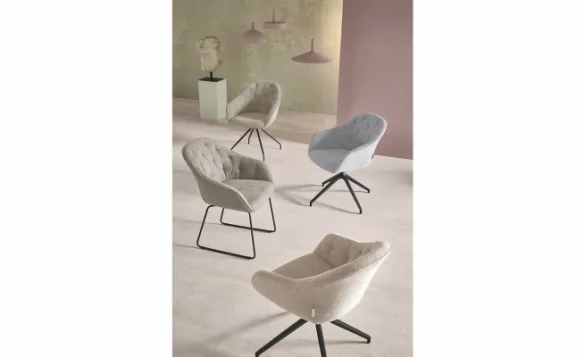 Polsterstuhl ABBY Sand von JETTE HOME