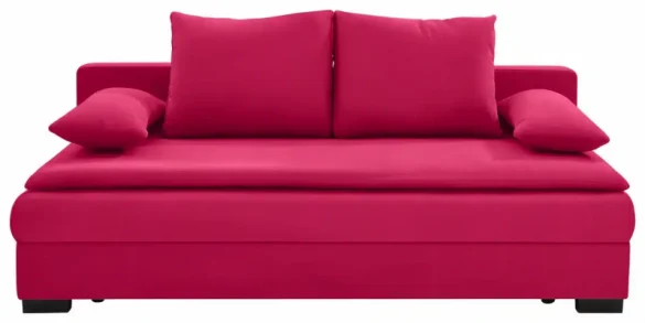 SCHLAFSOFA Samt Rot von CARRYHOME