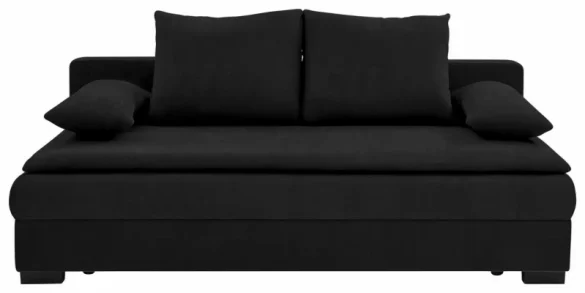 SCHLAFSOFA Samt Schwarz von CARRYYHOME