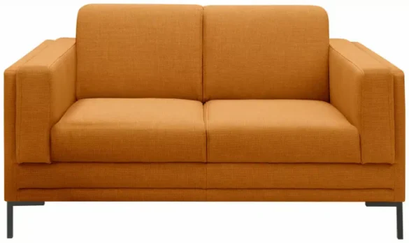 2-SITZER-SOFA Webstoff Orange von LOOKS by W.JOOP