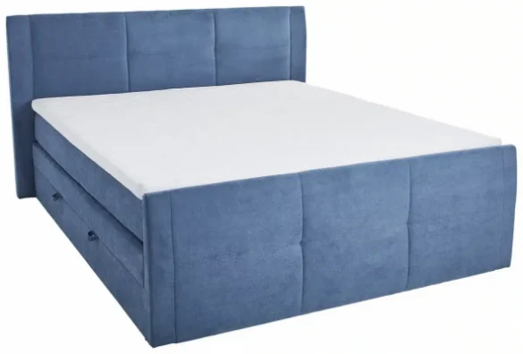 BOXSPRINGBETT 180/200 cm in Blau von CARRYHOME