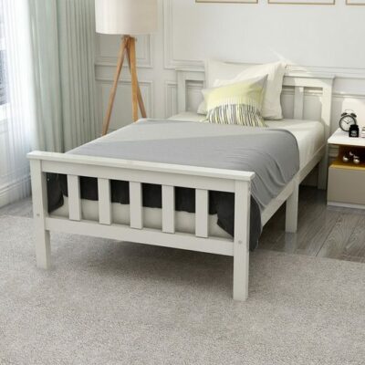HAUSS SPLOE Holzbett Holzbett Einzelbett aus Bettgestell Kinderbett 90x200 cm