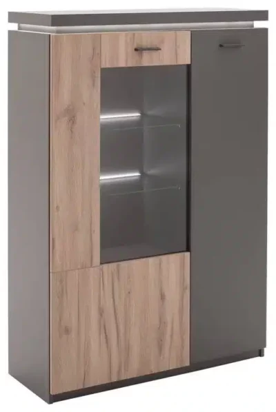 HIGHBOARD Grau, Eichefarben Oberplattenbeleuchtung von CARRYHOME
