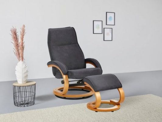 HOME AFFAIRE Relaxsessel PARIS Mikrofaser Grau