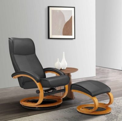 HOME AFFAIRE Relaxsessel PARIS TV-Sessel, NaturLeder Grau