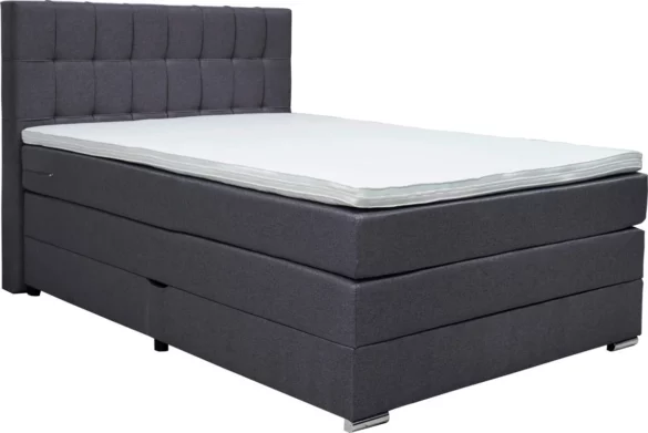 BOXSPRINGBETT 140/200 cm in Schwarz von CARRYHOME