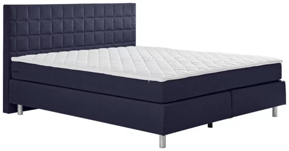 BOXSPRINGBETT 180/200 cm in Dunkelblau von CARRYHOME
