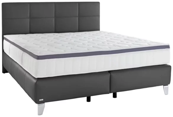 BOXSPRINGBETT 200/200 cm in Schwarz von NOVEL