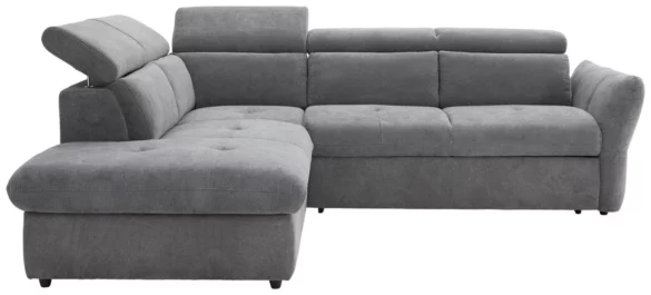 ECKSOFA Dunkelgrau Mikrofaser von STYLIFE