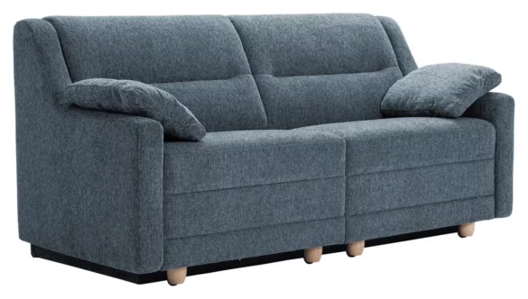 SCHLAFSOFA Chenille Blau