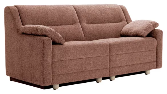 SCHLAFSOFA Chenille Koralle