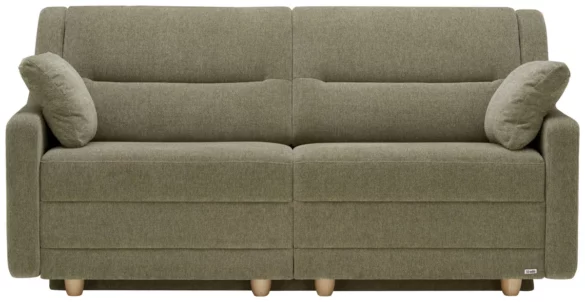 SCHLAFSOFA Chenille Olivgrün