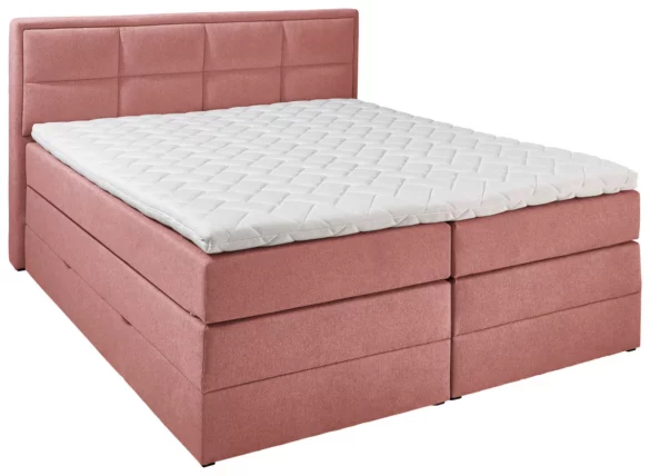 BOXSPRINGBETT 200/200 cm in Koralle von CARRYHOME