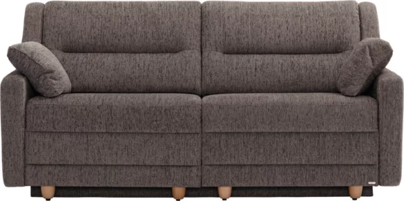 SCHLAFSOFA Chenille Schlammfarben