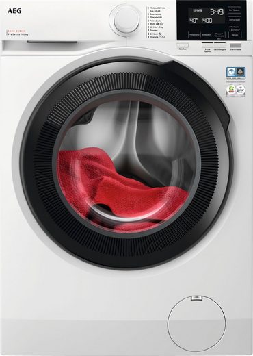 AEG Waschmaschine Serie 6000 mit ProSense-Technologie LR6FA410FL ProSense® Mengenautomatik​ - spart bis 40% Zeit, Wasser und Energie