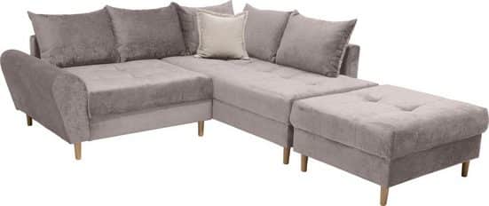 COLLECTION AB Ecksofa 30 Jahre Jubiläums-Modell REIMS L-Form Taupe