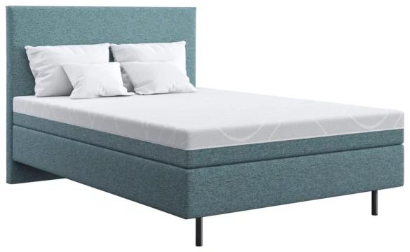 BOXSPRINGBETT 140/200 cm in Hellblau von SCHLARAFFIA