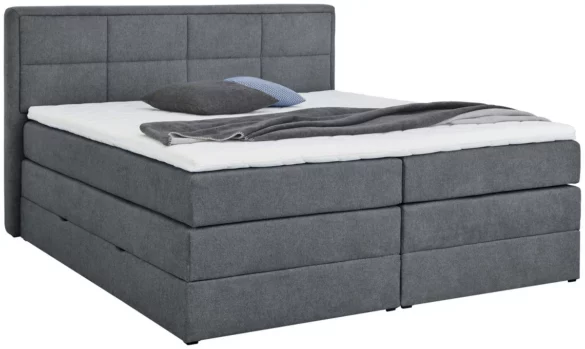 BOXSPRINGBETT 200/200 cm in Blau, Grau von CARRYHOME