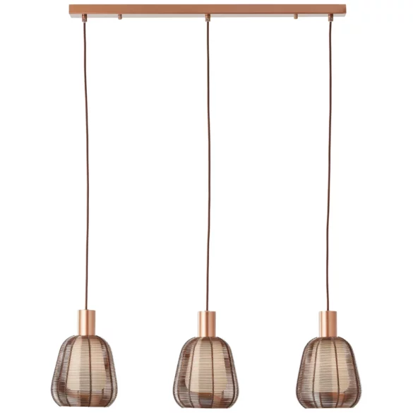 HÄNGELEUCHTE 120/18/84 cm Dunkelbraun