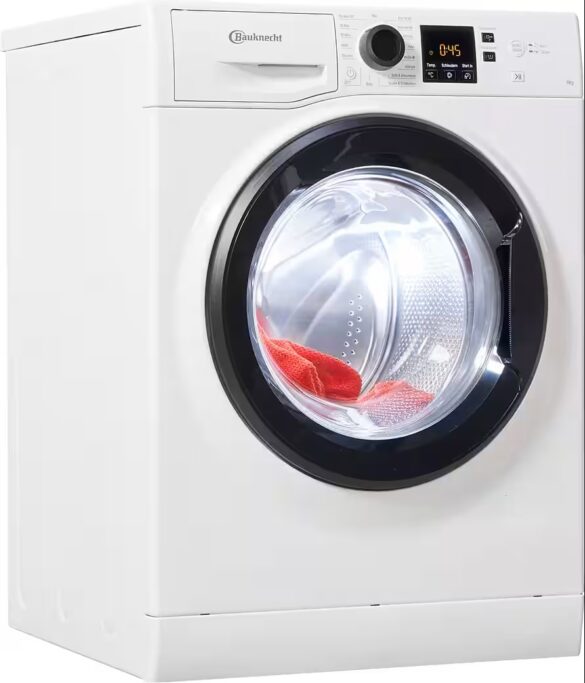 BAUKNECHT Waschmaschine Super Eco 945 A, 9 kg, 1400 U/min, Kurz 45\' – saubere Wäsche bei voller Beladung in nur 45 Minuten