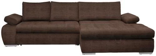 ECKSOFA Braun Flachgewebe von CARRYHOME