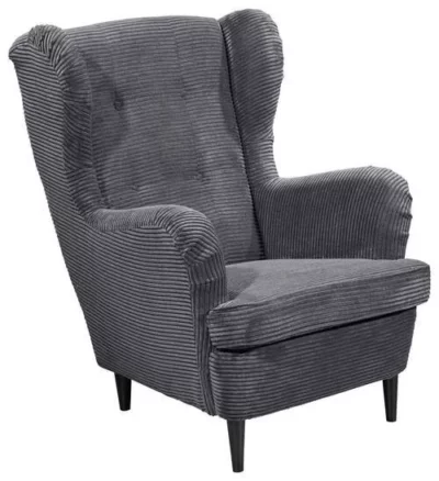 OHRENSESSEL Cord Dunkelgrau von CARRYHOME