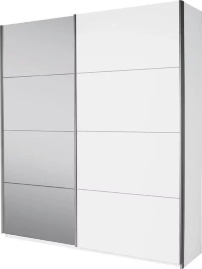 SCHWEBETÜRENSCHRANK 181/210/62 cm 2-türig Weiß von CARRYHOME