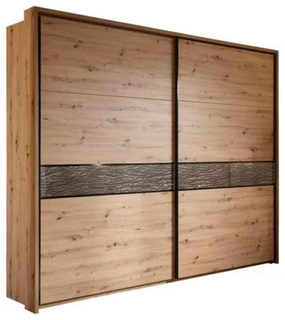 SCHWEBETÜRENSCHRANK 270/225/61 cm 2-türig Eichefarben von XORA
